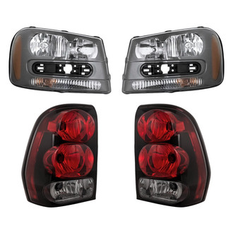 Replacement - 4-Piece Kit (Driver and Passenger Side Headlights, Driver and Passenger Side Tail Lights)