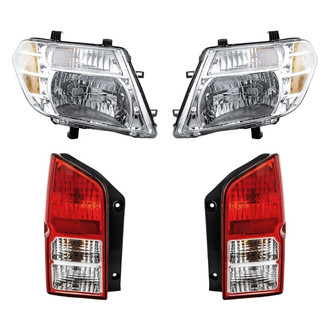 Replacement - 4-Piece Kit (Driver and Passenger Side Headlights, Driver and Passenger Side Tail Lights)