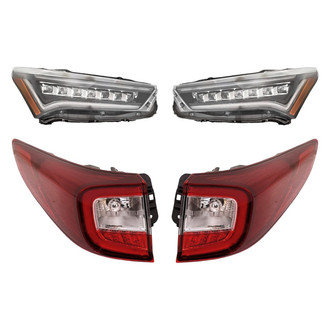 Replacement - 4-Piece Kit (Driver and Passenger Side Headlights, Driver and Passenger Side Outer Tail Lights)