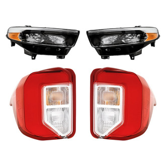 Replacement - 4-Piece Kit (Driver and Passenger Side Headlights, Driver and Passenger Side Tail Lights)