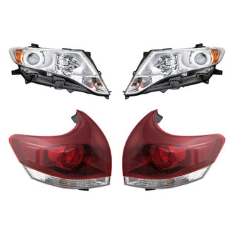 Replacement - 4-Piece Kit (Driver and Passenger Side Headlights, Driver and Passenger Side Outer Tail Lights)