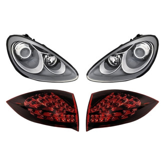 Replacement - 4-Piece Kit (Driver and Passenger Side Headlights, Driver and Passenger Side Outer Tail Lights)