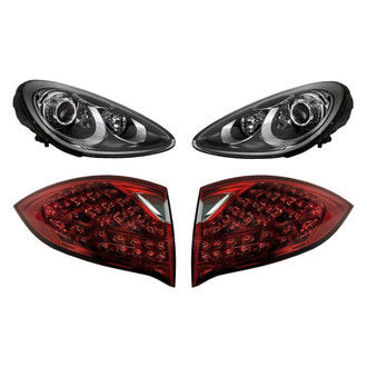 Replacement - 4-Piece Kit (Driver and Passenger Side Headlights, Driver and Passenger Side Outer Tail Lights)