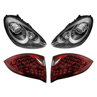 Replacement - 4-Piece Kit (Driver and Passenger Side Headlights, Driver and Passenger Side Outer Tail Lights)