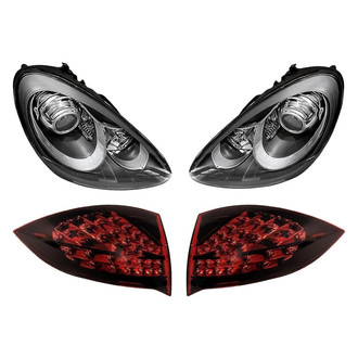 Replacement - 4-Piece Kit (Driver and Passenger Side Headlights, Driver and Passenger Side Outer Tail Lights)