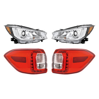 Replacement - 4-Piece Kit (Driver and Passenger Side Headlights, Driver and Passenger Side Outer Tail Lights)