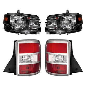 Replacement - 4-Piece Kit (Driver and Passenger Side Headlights, Driver and Passenger Side Tail Lights)