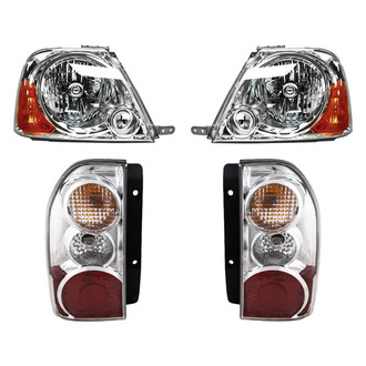 Replacement - 4-Piece Kit (Driver and Passenger Side Headlights, Driver and Passenger Side Tail Lights)