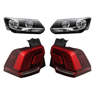 Replacement - 4-Piece Kit (Driver and Passenger Side Headlights, Driver and Passenger Side Outer Tail Lights)