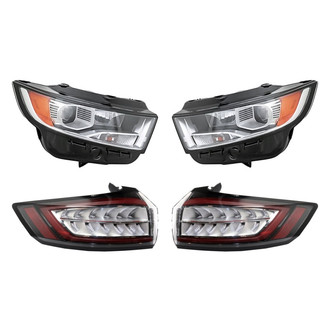 Replacement - 4-Piece Kit (Driver and Passenger Side Headlights, Driver and Passenger Side Tail Lights)