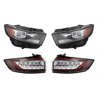 Replacement - 4-Piece Kit (Driver and Passenger Side Headlights, Driver and Passenger Side Tail Lights)
