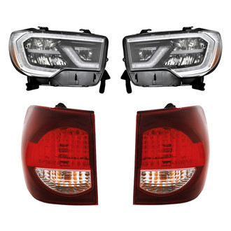 Replacement - 4-Piece Kit (Driver and Passenger Side Headlights, Driver and Passenger Side Outer Tail Lights)