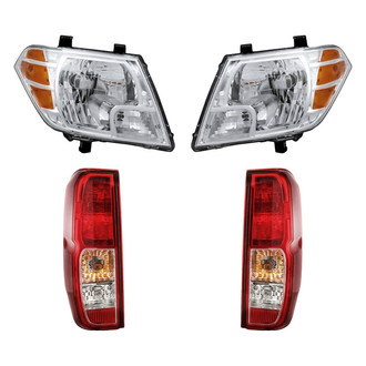Replacement - 4-Piece Kit (Driver and Passenger Side Headlights, Driver and Passenger Side Tail Lights)