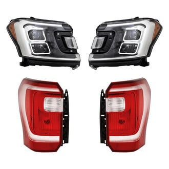 Replacement - 4-Piece Kit (Driver and Passenger Side Headlights, Driver and Passenger Side Tail Lights)