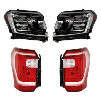 Replacement - 4-Piece Kit (Driver and Passenger Side Headlights, Driver and Passenger Side Tail Lights)