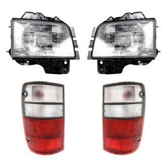 Replacement - 4-Piece Kit (Driver and Passenger Side Headlights, Driver and Passenger Side Tail Lights)