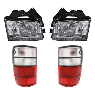 Replacement - 4-Piece Kit (Driver and Passenger Side Headlights, Driver and Passenger Side Tail Lights)
