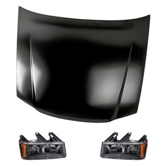 Replacement - 3-Piece Kit (Driver and Passenger Side Headlights, Hood Panel) (Standard Line)