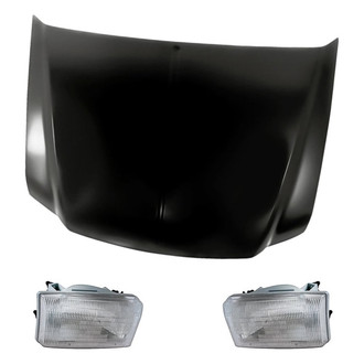 Replacement - 3-Piece Kit (Driver and Passenger Side Headlights, Hood Panel)
