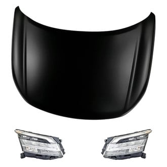 Replacement - 3-Piece Kit (Driver and Passenger Side Headlights, Hood Panel)