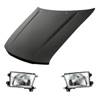 Replacement - 3-Piece Kit (Driver and Passenger Side Headlights, Hood Panel) (Standard Line)