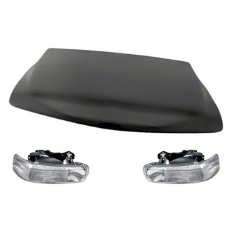 Replacement - 3-Piece Kit (Driver and Passenger Side Headlights, Hood Panel) (Standard Line)