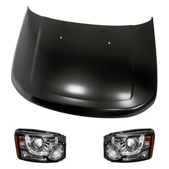 Replacement - 3-Piece Kit (Driver and Passenger Side Headlights, Hood Panel) (Standard Line)