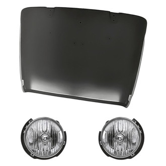 Replacement - 3-Piece Kit (Driver and Passenger Side Headlights, Hood Panel) (Standard Line)