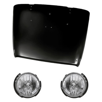 Replacement - 3-Piece Kit (Driver and Passenger Side Headlights, Hood Panel) (Standard Line)