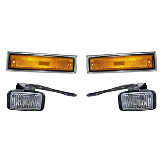 Replacement - 4-Piece Kit (Driver and Passenger Side Fog Lights, Driver and Passenger Side Marker Lights) (Standard Line)