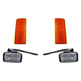 Replacement - 4-Piece Kit (Driver and Passenger Side Fog Lights, Driver and Passenger Side Reflectors) (Standard Line)