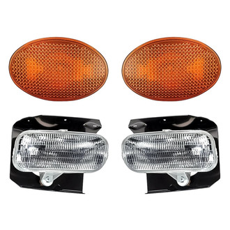 Replacement - 4-Piece Kit (Driver and Passenger Side Fog Lights, Driver and Passenger Side Marker Lights) (Standard Line)