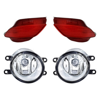 Replacement - 4-Piece Kit (Driver and Passenger Side Fog Lights, Driver and Passenger Side Rear Marker Lights) (Standard Line)