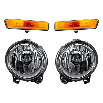 Replacement - 4-Piece Kit (Driver and Passenger Side Fog Lights, Driver and Passenger Side Marker Lights) (Standard Line)