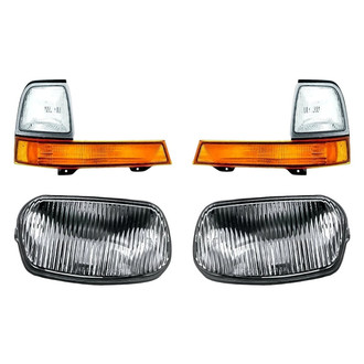 Replacement - 4-Piece Kit (Driver and Passenger Side Fog Lights, Driver and Passenger Side Turn Signal/Parking Lights) (Standard Line)