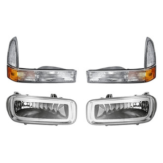 Replacement - 4-Piece Kit (Driver and Passenger Side Fog Lights, Driver and Passenger Side Turn Signal/Parking Lights) (Standard Line)