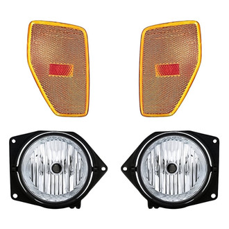 Replacement - 4-Piece Kit (Driver and Passenger Side Fog Lights, Driver and Passenger Side Marker Lights) (Standard Line)