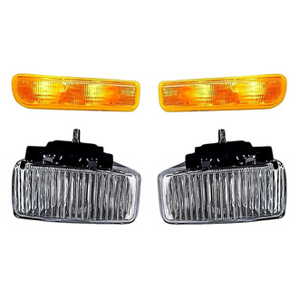 Replacement - 4-Piece Kit (Driver and Passenger Side Fog Lights, Driver and Passenger Side Turn Signal/Parking Lights) (Standard Line)