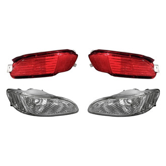 Replacement - 4-Piece Kit (Driver and Passenger Side Fog Lights, Driver and Passenger Side Rear Marker Lights) (Standard Line)