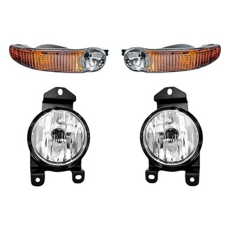 Replacement - 4-Piece Kit (Driver and Passenger Side Fog Lights, Driver and Passenger Side Turn Signal/Parking Lights) (Standard Line)