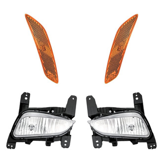 Replacement - 4-Piece Kit (Driver and Passenger Side Fog Lights, Driver and Passenger Side Marker Lights) (Standard Line)