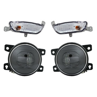 Replacement - 4-Piece Kit (Driver and Passenger Side Fog Lights, Driver and Passenger Side Turn Signal/Parking Lights) (Standard Line)