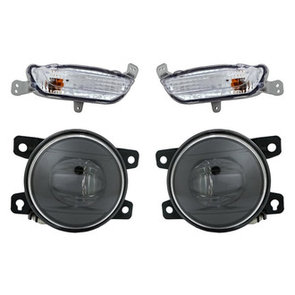 Replacement - 4-Piece Kit (Driver and Passenger Side Fog Lights, Driver and Passenger Side Turn Signal Lights) (Standard Line)