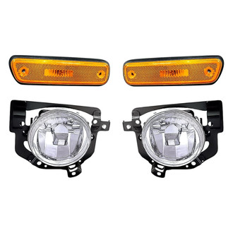 Replacement - 4-Piece Kit (Driver and Passenger Side Fog Lights, Driver and Passenger Side Marker Lights) (Standard Line)