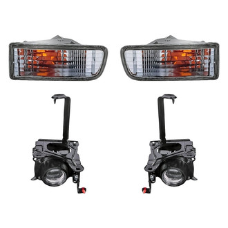 Replacement - 4-Piece Kit (Driver and Passenger Side Fog Lights, Driver and Passenger Side Turn Signal/Parking Lights) (Standard Line)