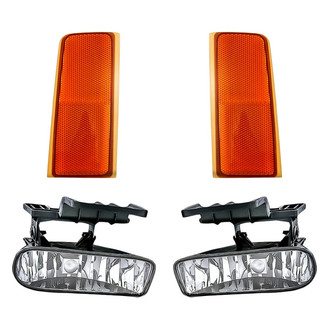 Replacement - 4-Piece Kit (Driver and Passenger Side Fog Lights, Driver and Passenger Side Reflectors) (Standard Line)