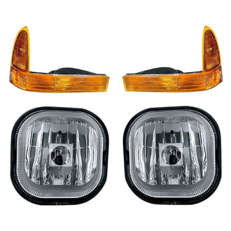 Replacement - 4-Piece Kit (Driver and Passenger Side Fog Lights, Driver and Passenger Side Turn Signal/Parking Lights) (Standard Line)