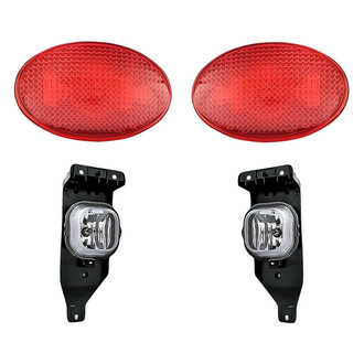 Replacement - 4-Piece Kit (Driver and Passenger Side Fog Lights, Driver and Passenger Side Rear Marker Lights) (Standard Line)