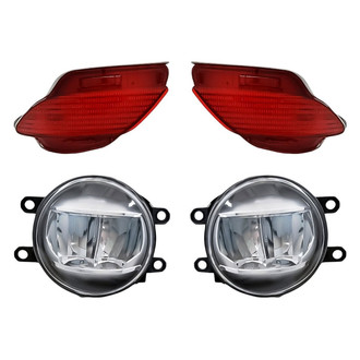 Replacement - 4-Piece Kit (Driver and Passenger Side Fog Lights, Driver and Passenger Side Rear Marker Lights) (Standard Line)