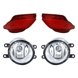 Replacement - 4-Piece Kit (Driver and Passenger Side Fog Lights, Driver and Passenger Side Rear Marker Lights) (Standard Line)